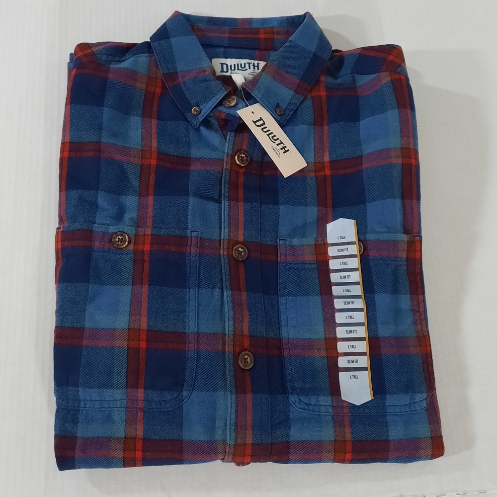 Duluth Plaid Slim Fit Free Swingin Flannel Shirt - Picture 4 of 5